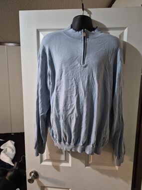 Vineyard Vines Men's Light Blue Half-Zip Pullover